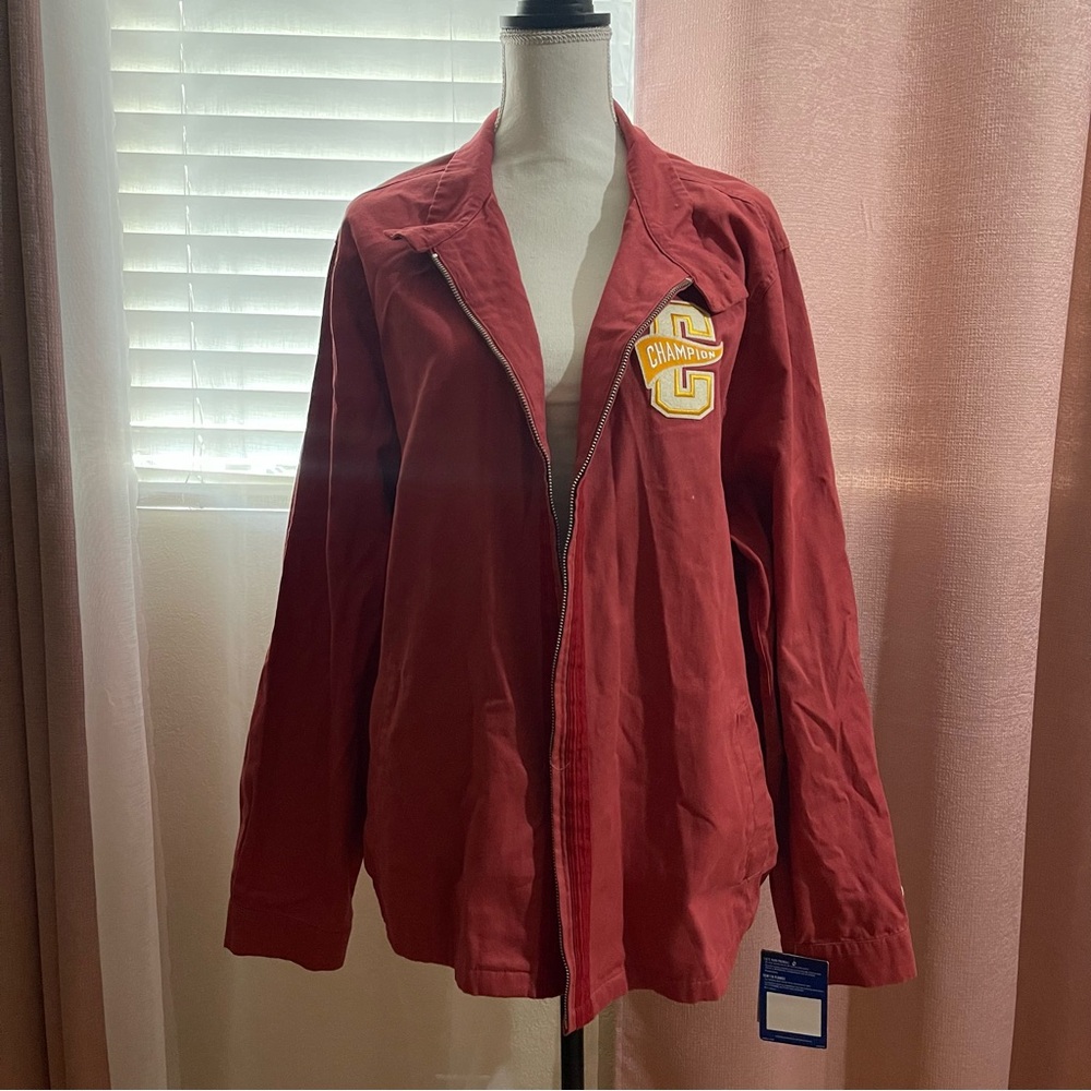 Champion Men's Varsity Jacket in Red